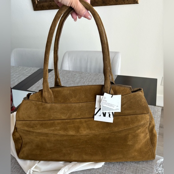 Zara Handbags - NWT Limited Edition Zara Suede leather bag